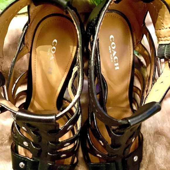 ❤️Sold ❤️COACH stacked heels❤️ - Picture 11 of 16